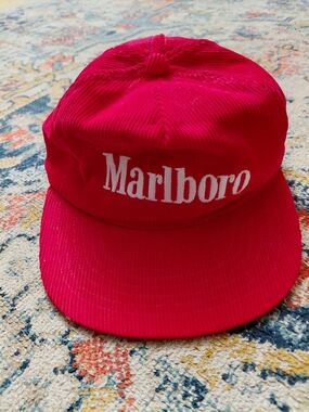 Marlboro Red Corduroy Cap